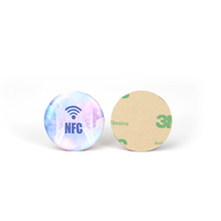 Impression personnalisée QR Code programmable étanche médias sociaux téléphone RFID NFC étiquettes époxy