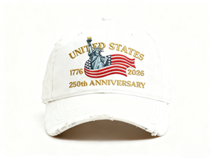 Özel Beyzbol Şapkaları Vintage Eskitme Görünümlü Şapka Nakışlı 2026 250. Yüzyıl Dönümü ABD Kartalı Amerika Birleşik Devletleri 250. Yıldönümü Şapkası - Product Image 4