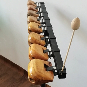 Wholesale 8 Note Graduated Wood Temple Block Set With Adjustable Tripod Stand And Mallet Professional For <b>Music</b> Classroom - Product Image 2