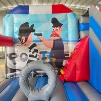 Château gonflable interactif avec toboggan à obstacles combiné pour les enfants Divertissement en plein air Locations Jeux de châteaux gonflables