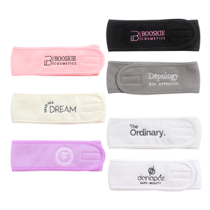 HB1214A Bandeau personnalisé avec logo brodé pour le maquillage, le lavage du visage, le bain, les soins de la peau, les salons de beauté et les spas, pour filles - Product Image 2