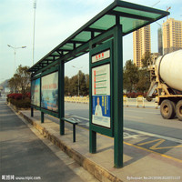 Abri de station de bus en acier, structure en acier, abri de station de bus