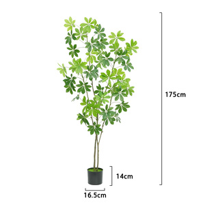 Árbol <span class=keywords><strong>Schefflera</strong></span> Artificial <span class=keywords><strong>de</strong></span> Lujo <span class=keywords><strong>de</strong></span> Alta Gama en Maceta, Bonsái Artificial, Vegetación Artificial al por Mayor para Decoración <span class=keywords><strong>de</strong></span> Interiores <span class=keywords><strong>de</strong></span> Hogar, Jardín, Oficina y Tienda - Product Image 6