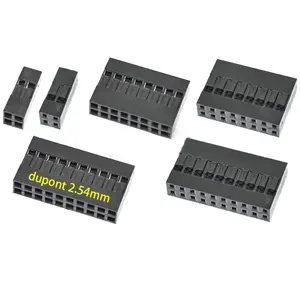 1p 2p Dupont Gehäuse Buchse Crimp stecker 2,54mm Gehäuse Dupont 2x8 LED 2,54 Stecker Kit