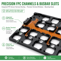 Panneau PS thermoformé sur mesure pour module de batterie de stockage d'énergie, plaque de protection pour pack de batterie de véhicule électrique, OEM