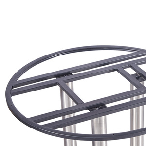 Stainless Steel <b>Table</b> <b>Legs</b> 580 720 Round Brushed Finish For Dining <b>Table</b> Support - Product Image 2