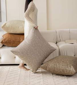 Cool Comfort Breathable Faux Leather <b>Large</b> Floor <b>Pillow</b> Cover Safe Oversized Cushion Wholesale Household Use - Product Image 4