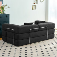 Canapé-lit convertible pliable de 81,6 pouces, taille king, avec 2 oreillers, pour salon et hôtel