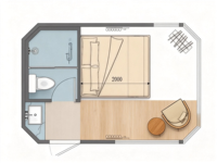 Contenedor Modular Portátil Desmontable de Acero Galvanizado M3 Moderno de 20 pies/40 pies, Casa Prefabricada Inteligente Tipo Cápsula para Oficina o Parque