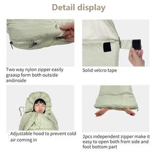 <span class=keywords><strong>Sac</strong></span> <span class=keywords><strong>de</strong></span> <span class=keywords><strong>couchage</strong></span> d'hiver personnalisé en usine, imperméable, pour camping extérieur quatre saisons, type enveloppe, lavable en machine, pour deux <span class=keywords><strong>personnes</strong></span> - Product Image 5