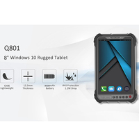8 "automatización inteligente industrial Windows 10 tableta duradera IP65 impermeable resistente Windows Tablet PC Q801