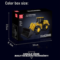 MOULD KING 17084 Kits de construcción técnica Motorizado 972M Cargador de ruedas Juguetes para niños Camión Ladrillos