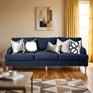 Modern Luxury Living Room Furniture Sofa with Linen Fabric and Solid <b>Oak</b> Wood Legs for Bedroom Apartment Hotel - Product Image 1