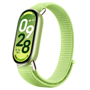 สายรัดข้อมือไนลอนแบบลูกฟูกสำหรับ Xiaomi Band 8 9 10 รุ่นตัวเชื่อมต่อโลหะ อุปกรณ์เสริมสมาร์ทวอทช์ ขายส่งสินค้าใหม่ - Product Image 1