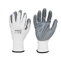 Gants de sécurité UTLAC XY1010 antistatiques antidérapants texturés en tricot avec poignet en maille 27 cm gris polyester