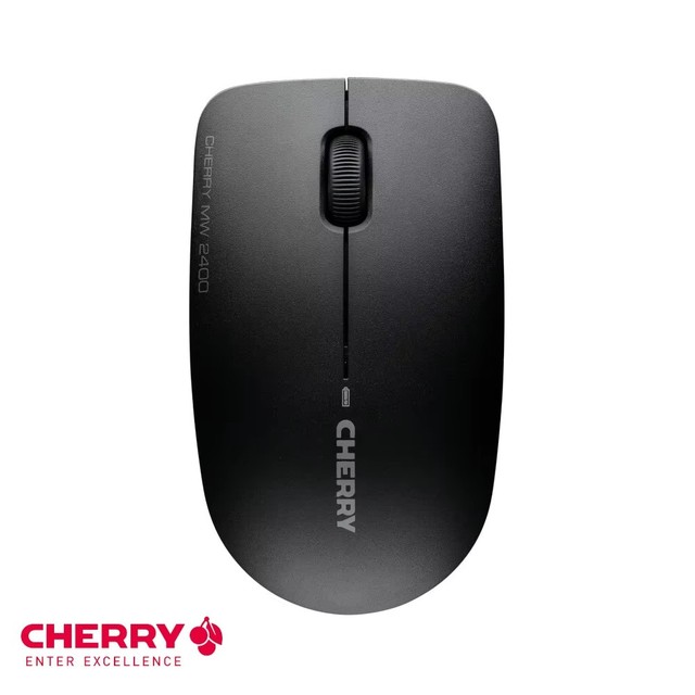 Best Selling CHERRY Mw 2400 Black Smart Mouse Convenient Black Wireless Symmetrical Design New Gaming Computer Mouse