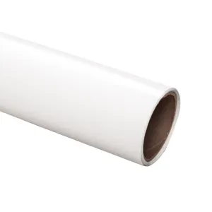 Vinilo imprimible autoadhesivo resistente al agua, vinilo blanco permanente, 120g, 140g, rollo de vinilo de PVC eco solvente mate brillante