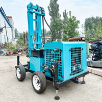 Plateforme de forage de puits d'eau de type remorque 200m 300m à vendre