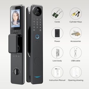 Locstar impermeable Tuya Wifi Cerradura Digital Nfc reconocimiento facial Palm Vein cerradura de puerta inteligente con cámara y huella dactilar - Product Image 6
