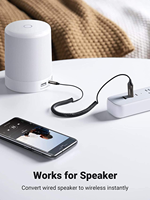 UGREEN Aux zu Bluetooth 5.0 Adapter 3,5mm Bluetooth-Empfänger für Auto USB 2.0 zu 3,5mm Klinkenadapter
