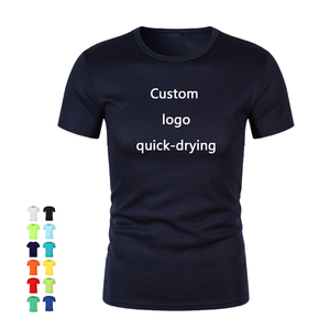 Camiseta barata en blanco de 100% poliéster de secado rápido para hombre, camiseta personalizada de alta calidad con estampado por sublimación y logotipo deportivo para hombre - Product Image 1
