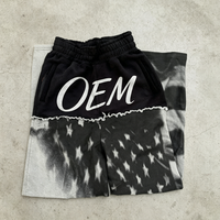 Ensemble 2 pièces homme : Sweat à capuche épais personnalisé coupe oversize avec motif graphique carré et pantalon de survêtement