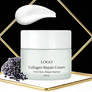 Crème réparatrice pour le visage au collagène - Acide hyaluronique et céramide, hydratant anti-âge - Product Image 1