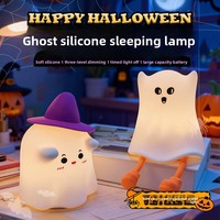 Lampe en silicone magique transfrontalière, best-seller, à capteur de mouvement, rechargeable, sans fil, à changement de couleur, design Magicien Fantôme