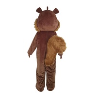 Costume de mascotte d'écureuil de dessin animé, robe de fête cosplay, vêtements d'Halloween pour adultes
