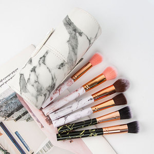 10 pièces outils de <span class=keywords><strong>maquillage</strong></span> professionnels poignée en marbre rose <span class=keywords><strong>Kit</strong></span> de <span class=keywords><strong>pinceaux</strong></span> de <span class=keywords><strong>maquillage</strong></span> avec baril - Product Image 1