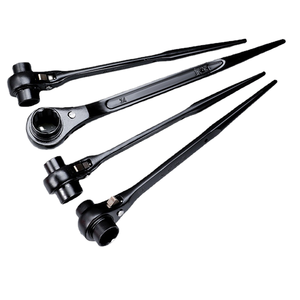 Juego de Llaves de Trinquete de Acero Inoxidable Cromado de Grado Industrial, Métricas, OEM, de Liberación Rápida, con Punta CRV, Reversibles, de 19-21 mm - Product Image 1