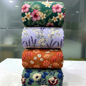 Premium Lightweight Polyester Digital Printed Fabric Custom Manufacturing Service for Garments Dresses Crafts Textile - Product Image 1