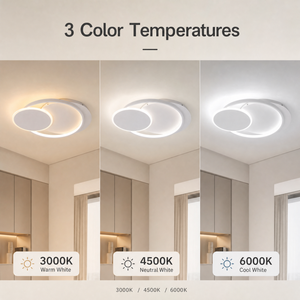 โคมไฟเพดาน LED โมเดิร์นฐานเหล็กซิลิโคนติดตั้งแบบฝังสามสีตกแต่งภายในสำหรับห้องนั่งเล่นห้องนอน 65W 50 ซม. - Product Image 3