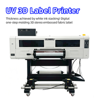 Printer DTF UV Otomatis Nuoyu 60cm Baru dengan Epson I3200, Dapat Diupgrade, Mesin Press Panas, Pemotong Die, Stiker Kubah Label 3D Industrial