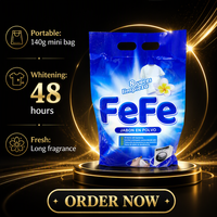 Deterjen Bubuk FeFe 140g Mini Bag Portabel untuk Cuci Pakaian saat Bepergian