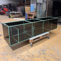 Accessoires d'aquarium en plastique transparent écologique personnalisés OEM, en lucite, pour poissons, tortues, escargots, crevettes, crabes ermites
