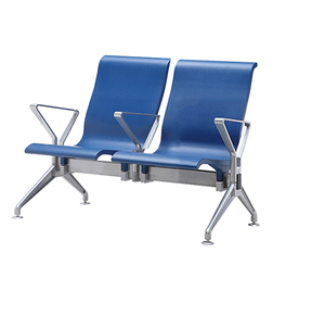 Silla de Aeropuerto de 2 Plazas, Banco de Espera con Cojín de Cuero PU, Asientos Públicos para Clínica, Recepción de Aeropuerto, Vestíbulo - Product Image 5