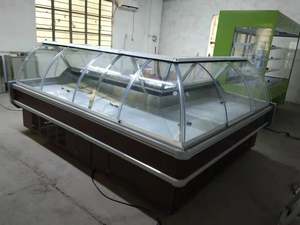 Réfrigérateur à présentoir à viande de tailles personnalisées, réfrigérateur à viande d'angle pour la boucherie et les supermarché, 50 pièces - Product Image 3