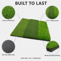 Tapis de frappe de golf 3-en-1 en gros certifié SGS – Tapis d'entraînement de golf pour débutants, idéal pour la pratique intérieure et extérieure