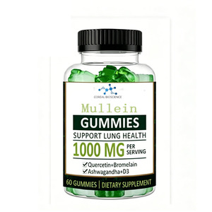 Mullein <b>Gummy</b> <b>Candy</b> 2000mg Mullein Leaf Extract Respiratory Digestive Immune Support Natural Adult Supplement - Product Image 1