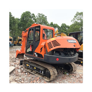 Pelleteuse d'occasion Doosan Dx75 Pelleteuse à chenilles Machines de construction d'occasion 7t 8t Équipement coréen d'origine - Product Image 5