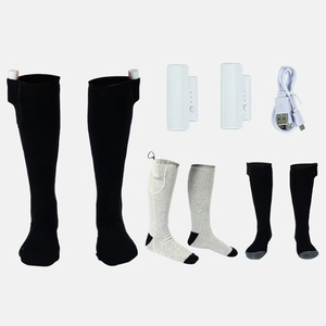 Chaussettes Thermiques Décontractées Chauffantes Électriques 3.7V 4000mAh pour Hommes et Femmes, Lavables, Idéales pour l'Hiver, la Chasse, le <span class=keywords><strong>Ski</strong></span> et le Camping en Extérieur - Product Image 4