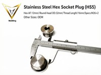 Bouchons hexagonaux SUS304 M26 pour extrémité de tuyau, raccords de plomberie pour climatiseur central, blocage de pipeline CVC, OEM MeiMing PHS5