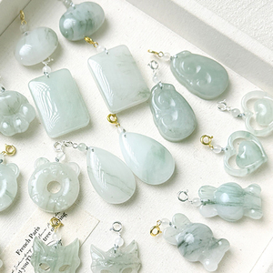 Pendentif Bouddha Ruyi en Jade, Pendentif <span class=keywords><strong>Boucle</strong></span> de Sécurité, Collier en Jade, Accessoires, Fabricant, Vente en Gros - Product Image 1