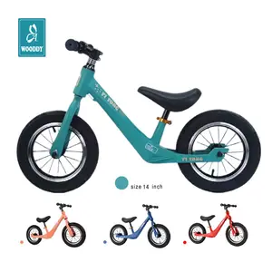 14 "Magnesium Push Kids Balance Bike Kleinkind-Trainings rad für Mädchen und Jungen mit verstellbarer Sitzhöhe für die Fuß stütze