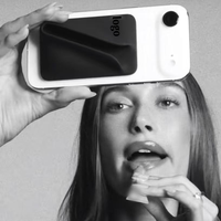 Étui de téléphone portable en silicone magnétique avec porte-rouge à lèvres et porte-baume à lèvres