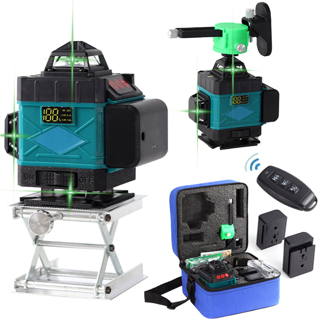 Best Selling Green Laser Level Professional Portable 16 Line Horizontal and Vertical 16 Line Laser Levels