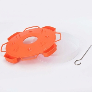 Mangeoire à oiseaux de <span class=keywords><strong>grande</strong></span> capacité (33 oz) avec fosse anti-fourmis intégrée, pour oiseaux orange-oriole, décoration de jardin extérieur - Product Image 5