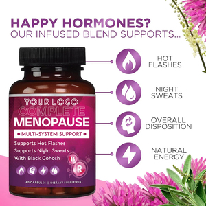 Compléments Santé Ménopause : Capsules Équilibre Hormonal Nuit Douce, Soutien Féminin Complet pour la Ménopause - Product Image 5
