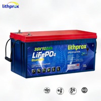 Batterie Lifepo4 36V 100AH Grade A Marine Trolling RS485 Smart BMS M8 Terminal 6000 Cycles CE RoHS IP67